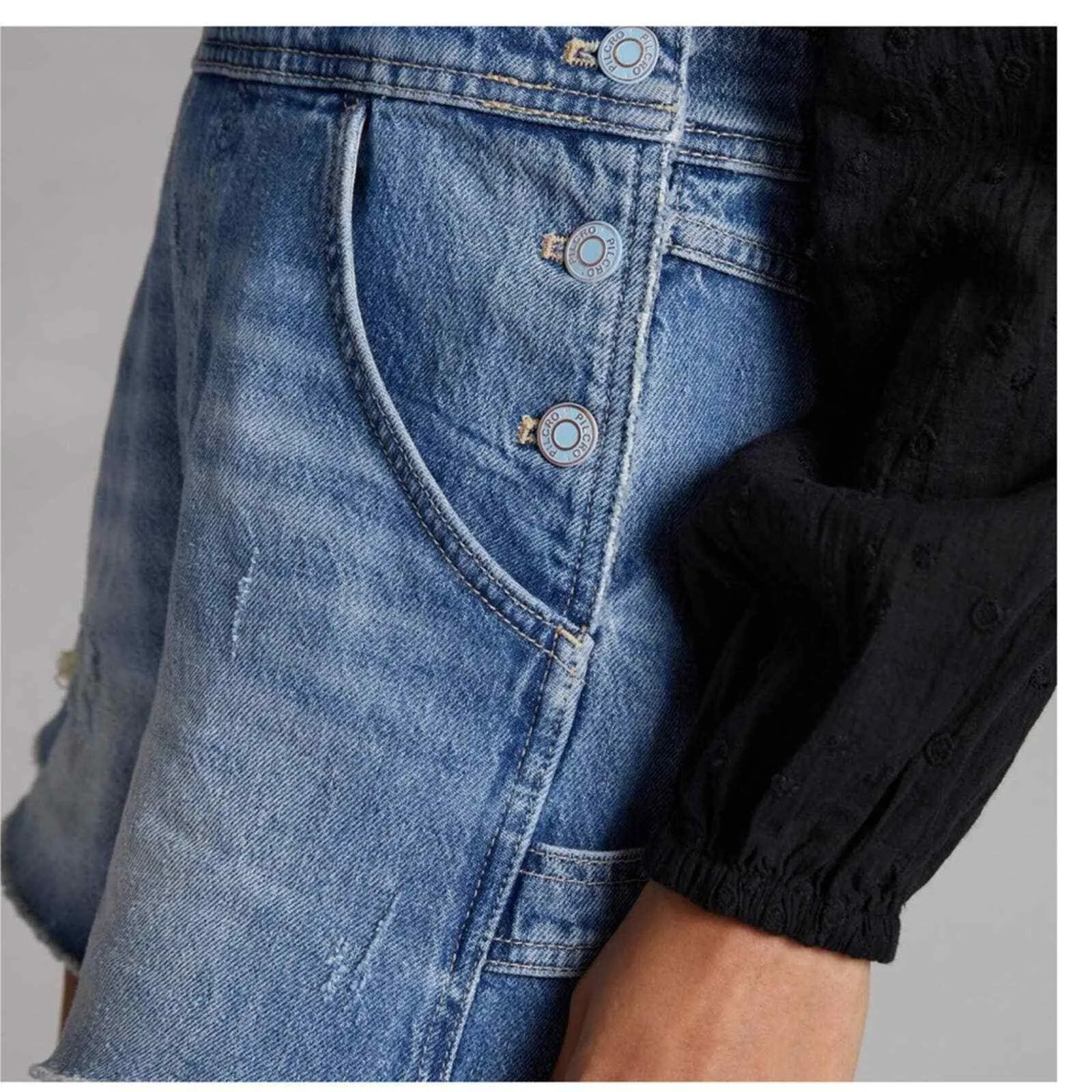 Anthropologie Pilcro Cut Off Denim Overalls Size 28 New