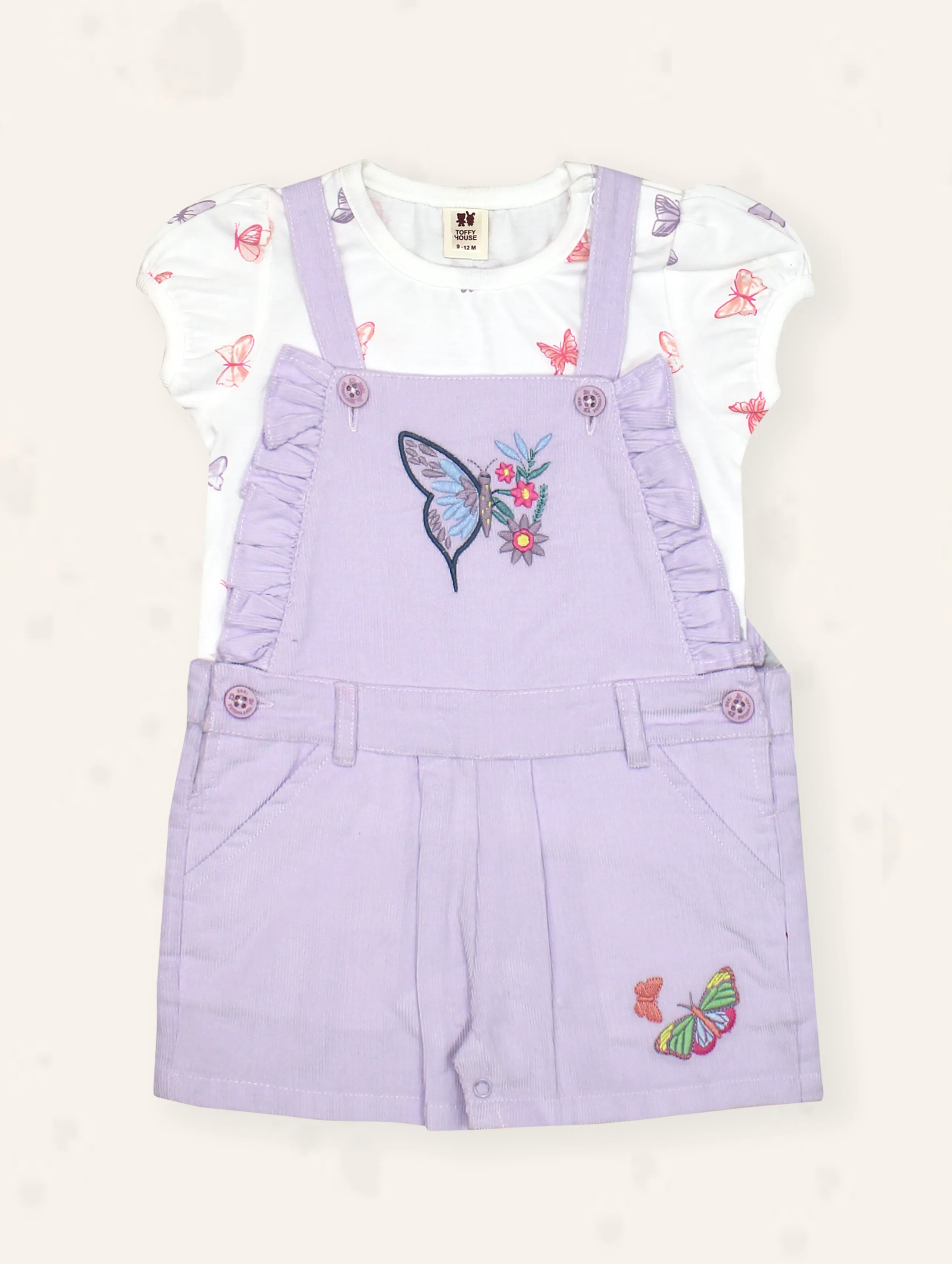 Butterfly Charm Kids Outfit Set