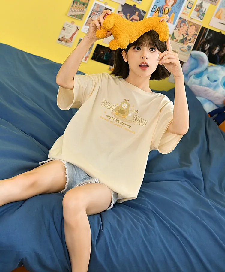 Cute Cartoon Pattern Overalls
