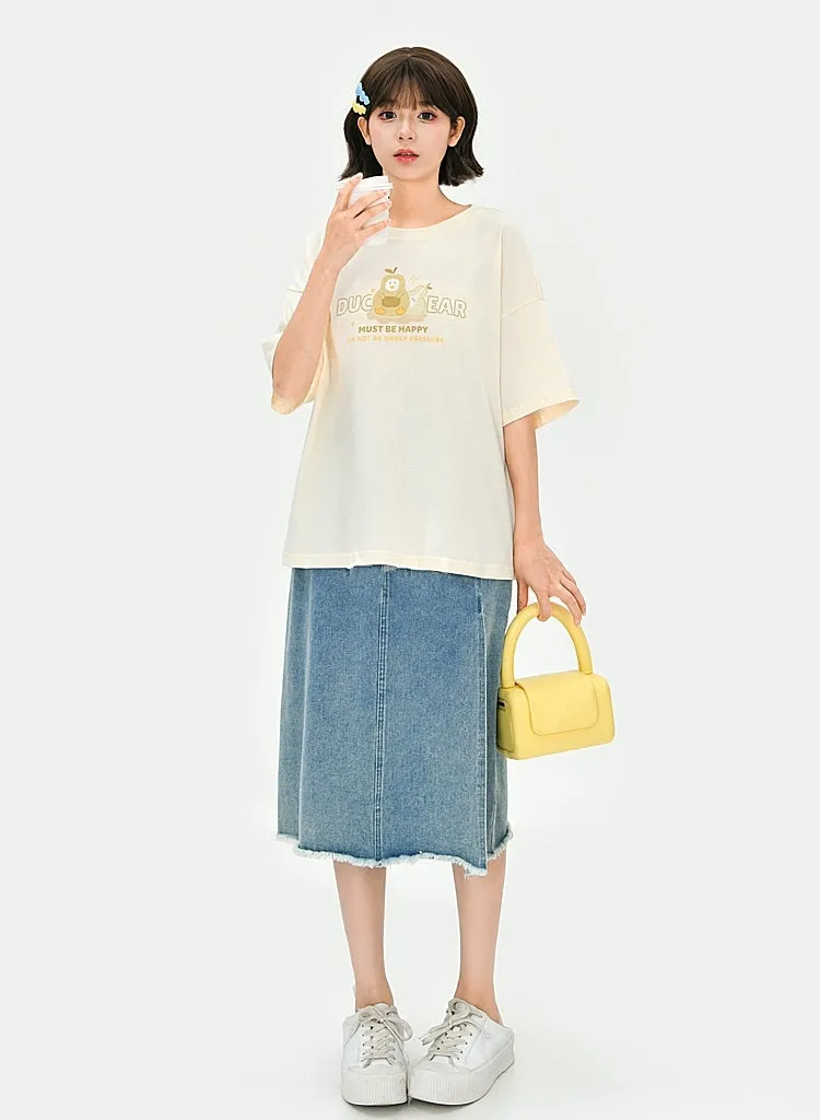 Cute Cartoon Pattern Overalls