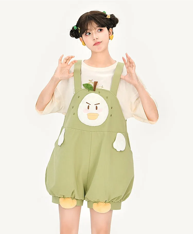 Cute Cartoon Pattern Overalls