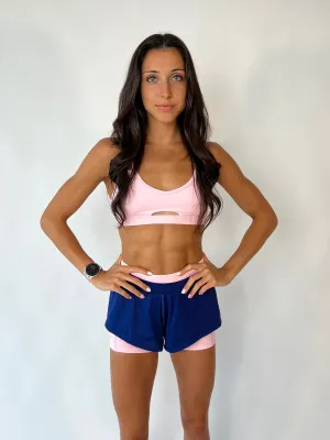 Divergent 2-in-1 Running Short- Cotton Candy