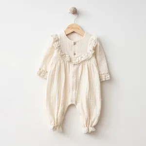 Emilia Ruffle Muslin Romper
