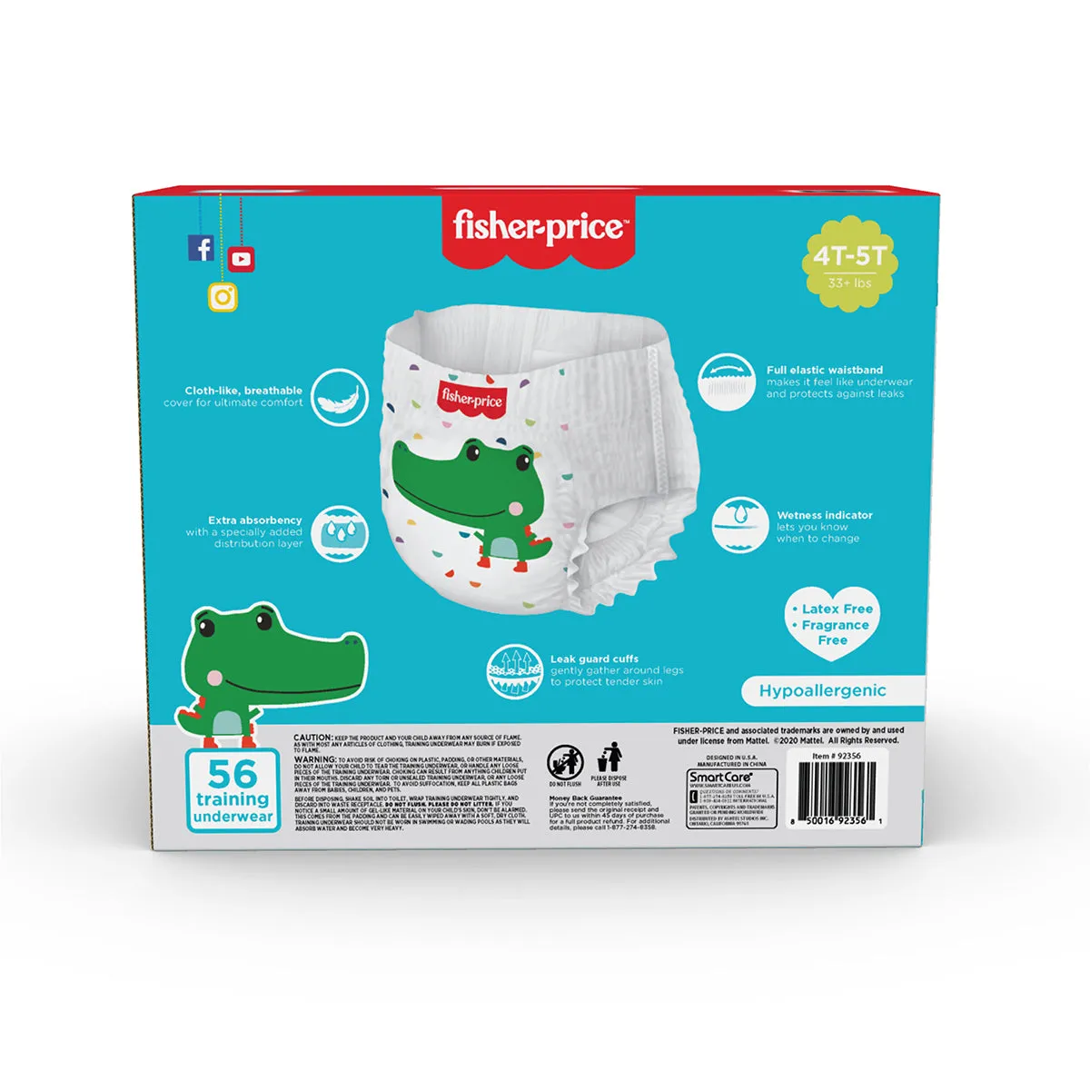 Fisher-Price Training Pants | 4T5T Boys - 56 Counts