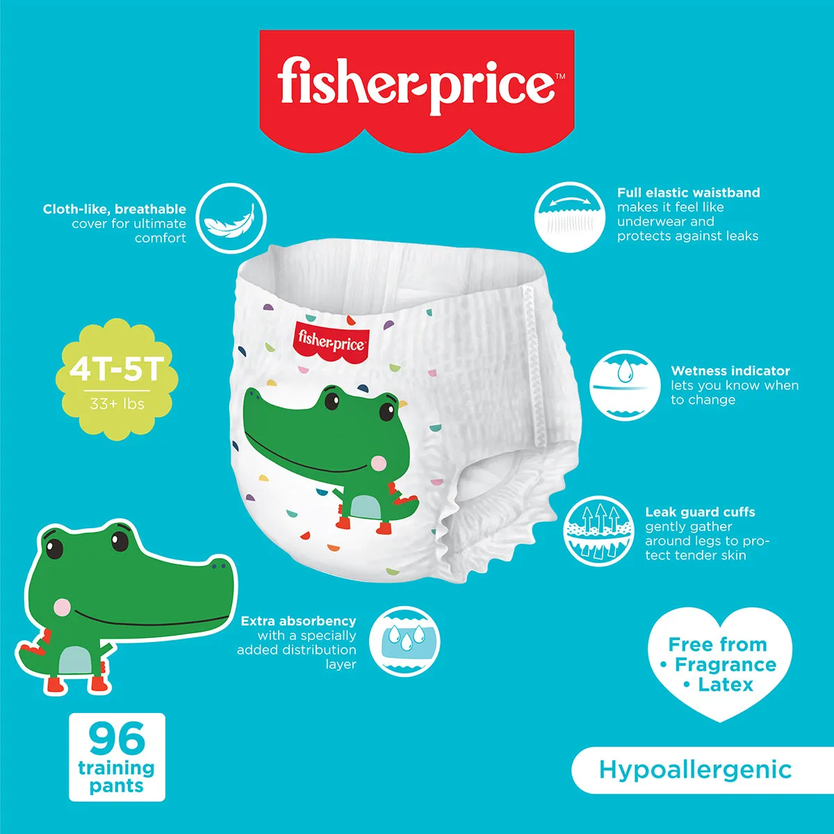 Fisher-Price Training Pants | 4T5T Boys - 96 Counts