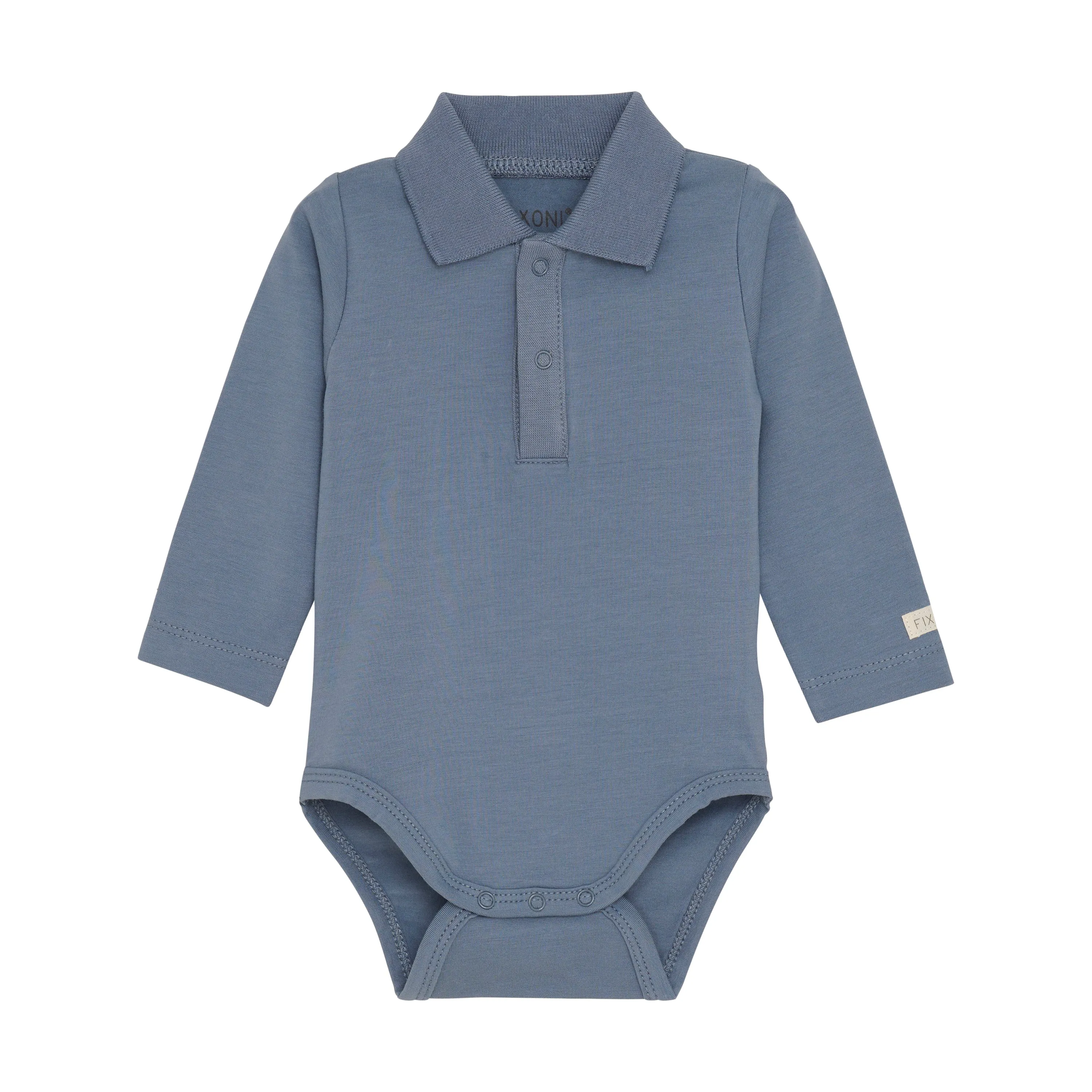 Flint Stone Collared Onesie