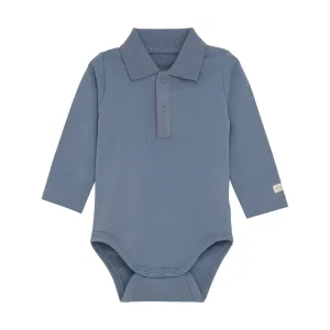 Flint Stone Collared Onesie