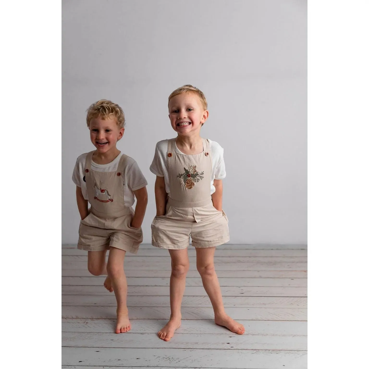 Holly & Mistletoe Overalls