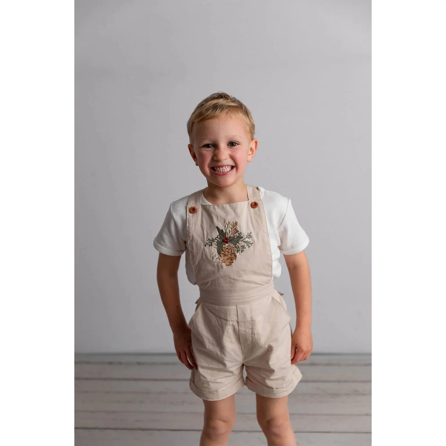 Holly & Mistletoe Overalls