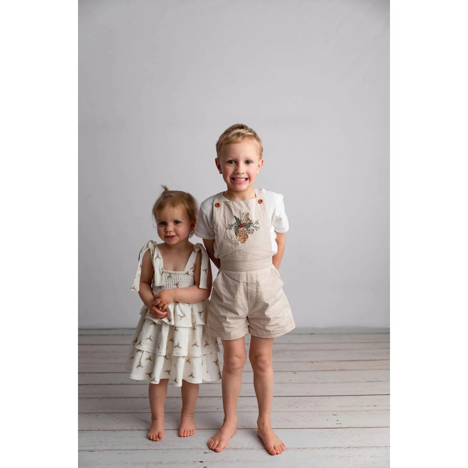 Holly & Mistletoe Overalls