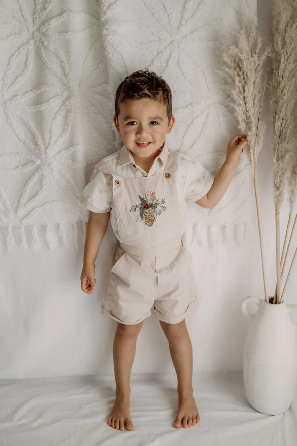 Holly & Mistletoe Overalls
