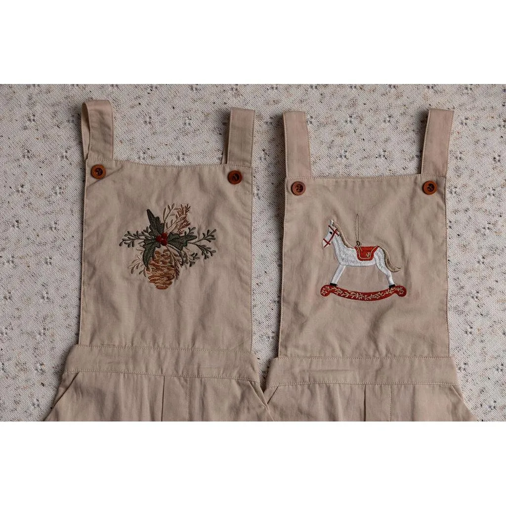 Holly & Mistletoe Overalls