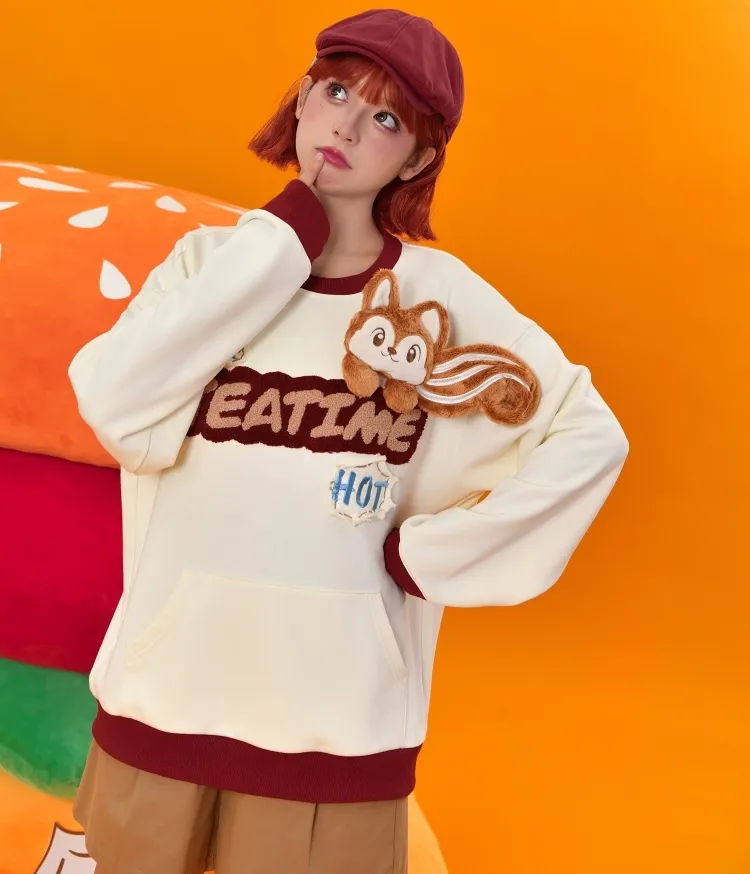 Kawaii Cute Style Squirrel 3D Design Hoodie