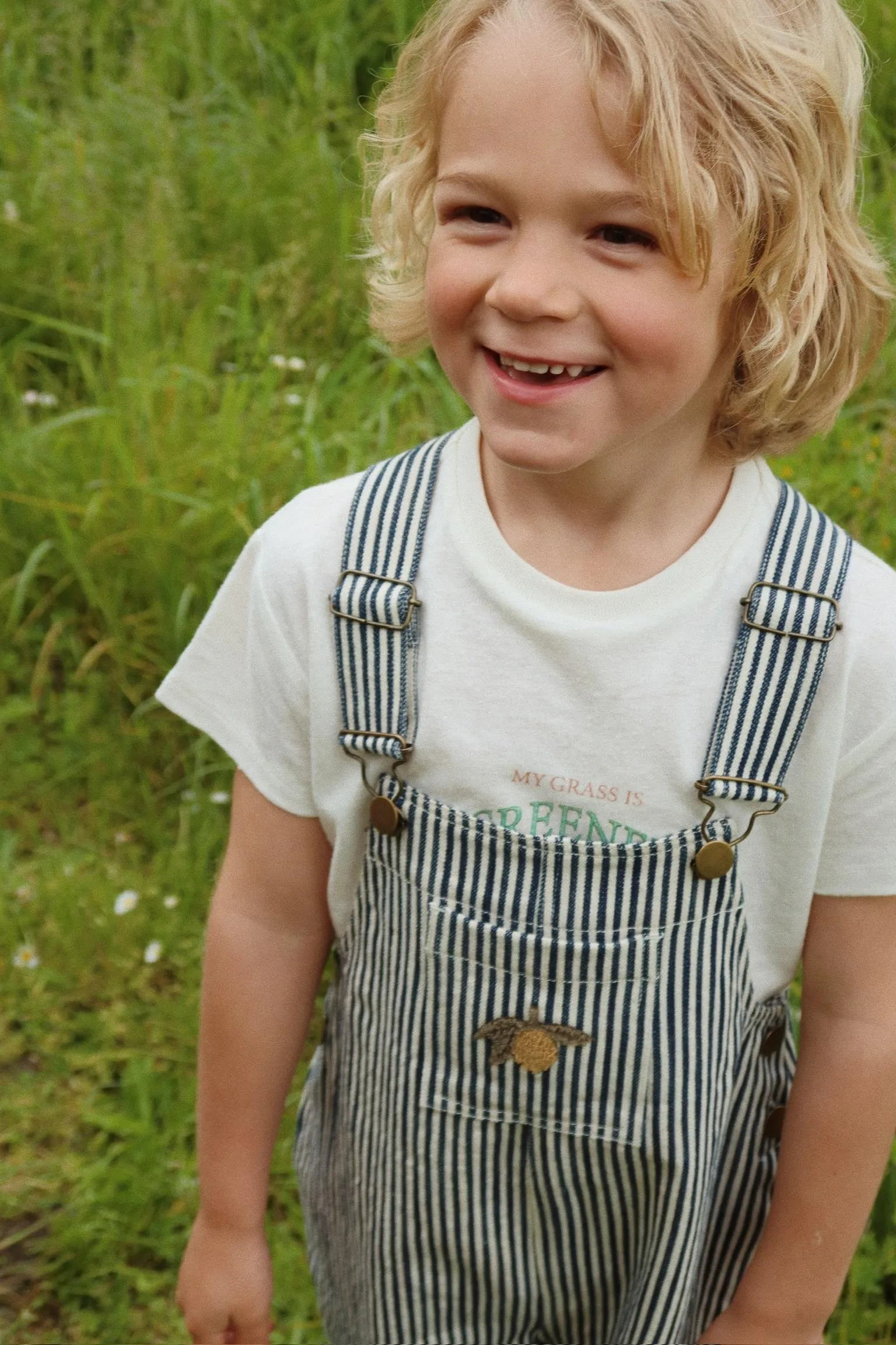 (KS102807) Fender Overalls Gots - Naval Stripe
