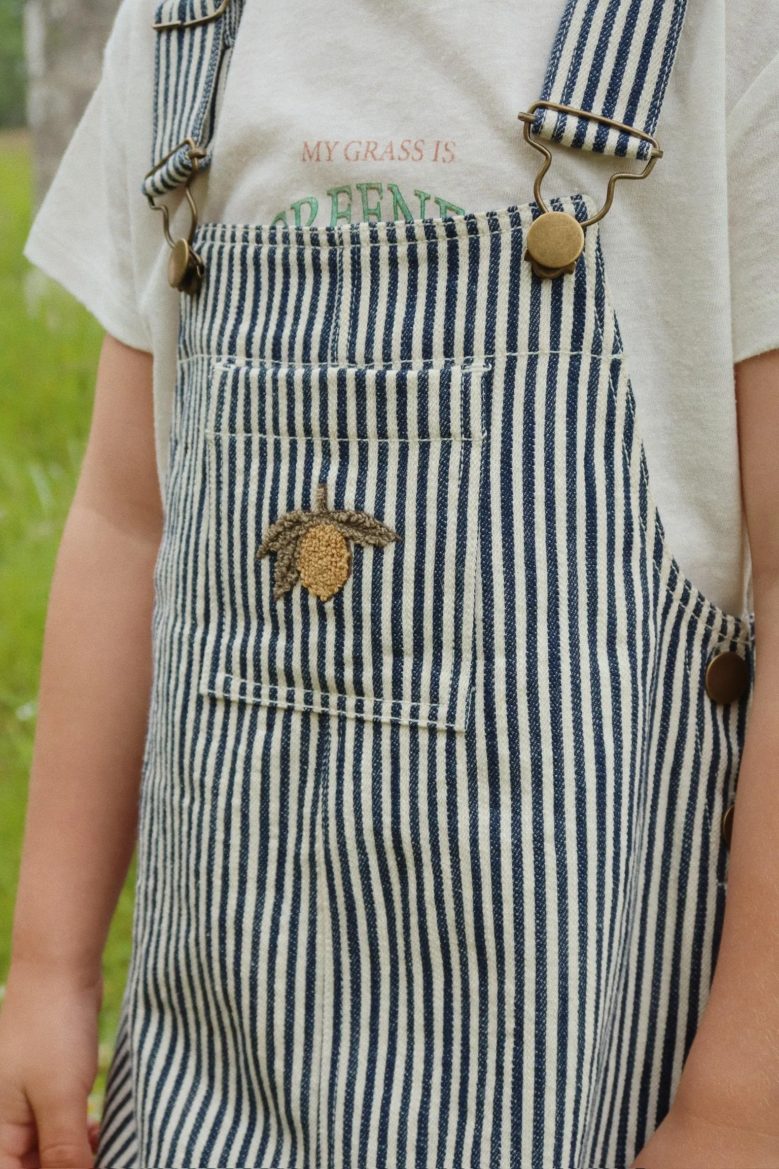 (KS102807) Fender Overalls Gots - Naval Stripe