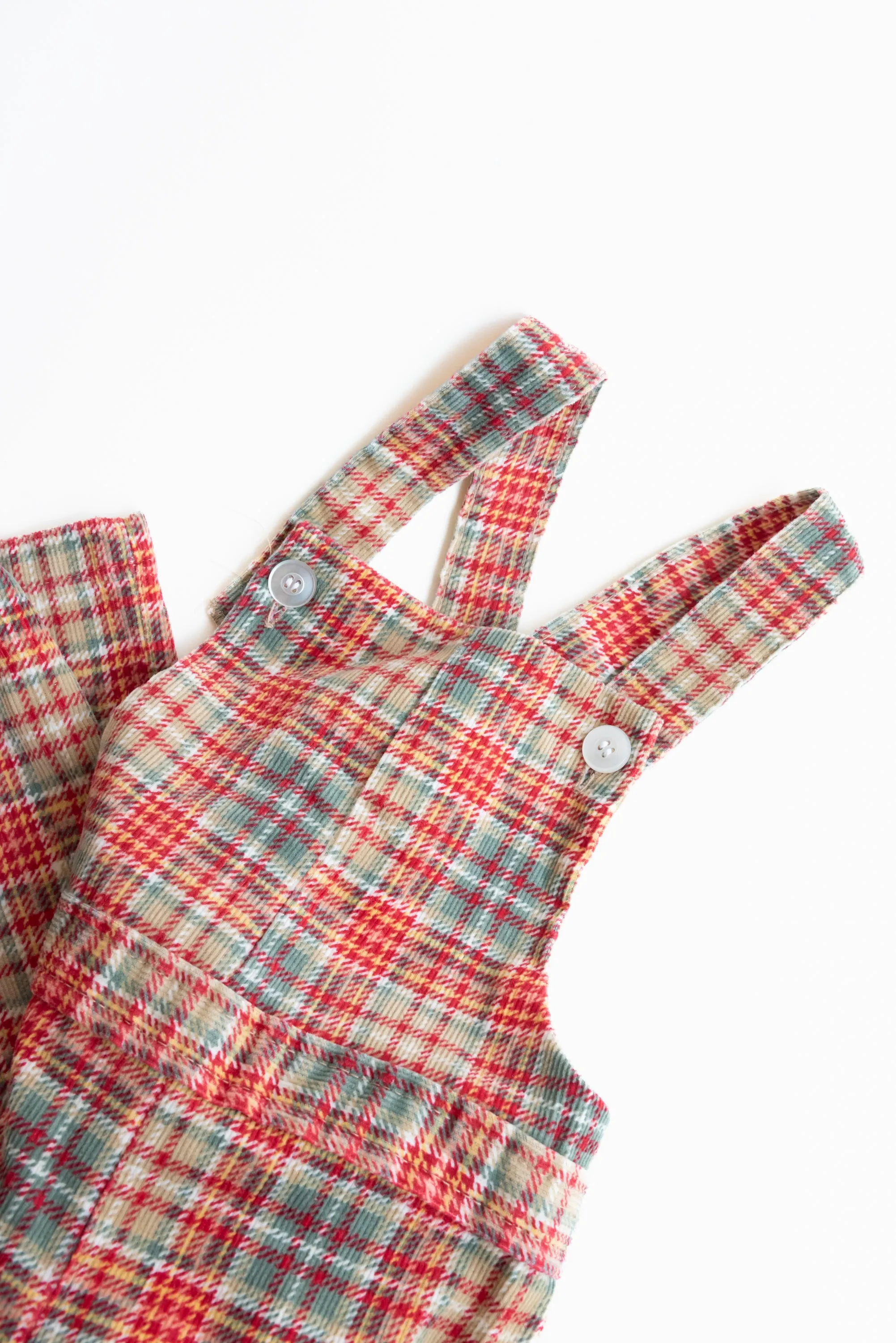 ma21 Plaid overalls