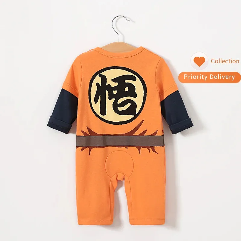 Newborn Baby Boy Clothes Romper  Dragon DBZ Overalls Halloween Costume Infant Jumpsuits Long Sleeve Clothing X4470567