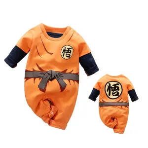 Newborn Baby Boy Clothes Romper  Dragon DBZ Overalls Halloween Costume Infant Jumpsuits Long Sleeve Clothing X4470567