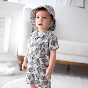 Palm Breeze Romper Matching Hat