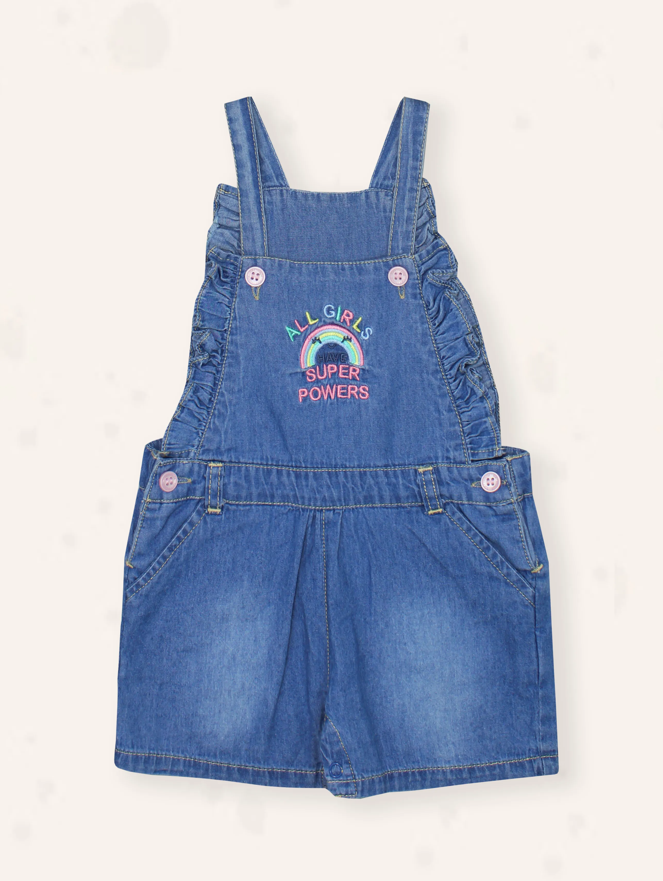 Supergirl Denim Romper Set