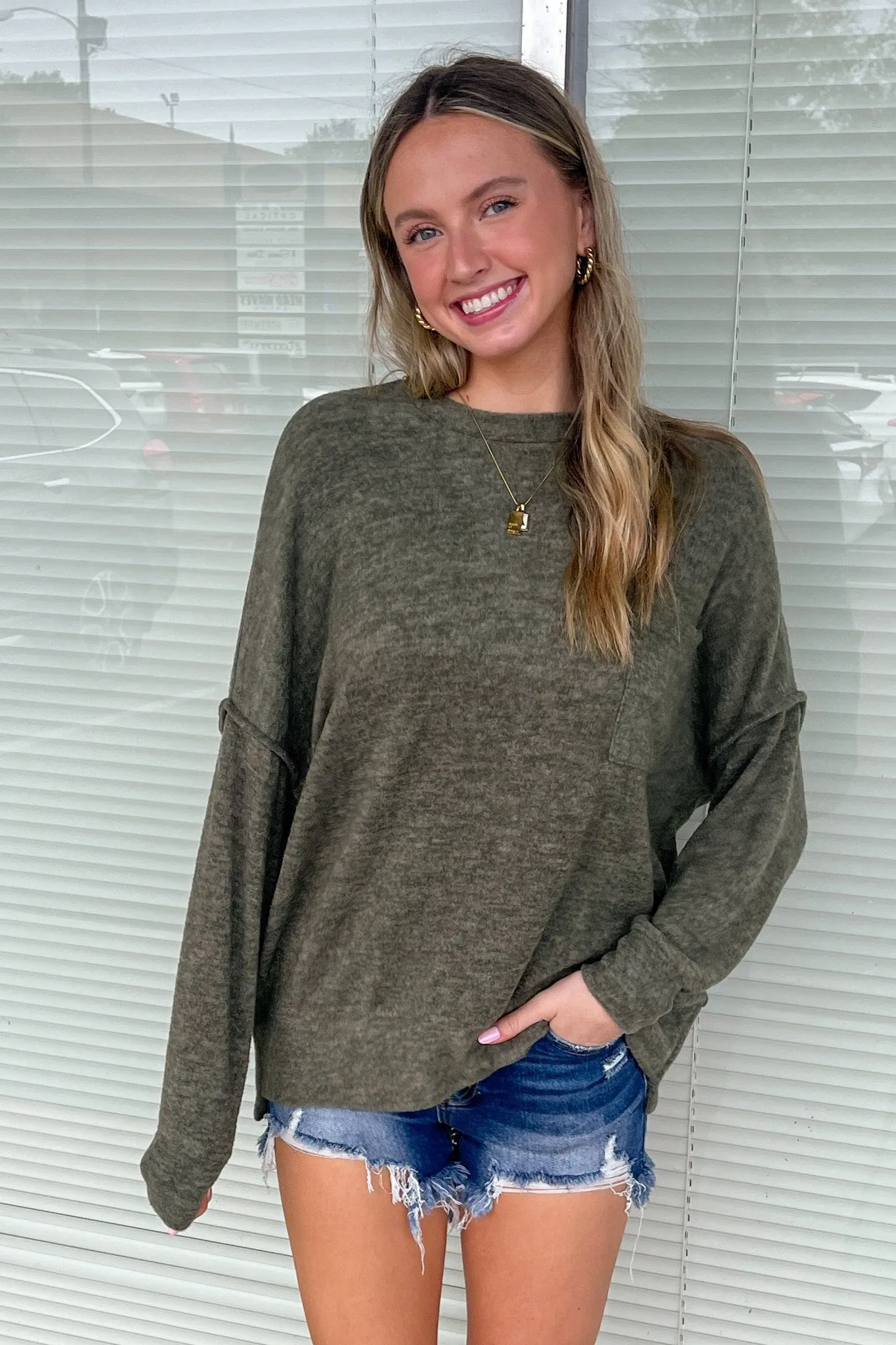 Zenana-Drop Shoulder Oversized Sweater