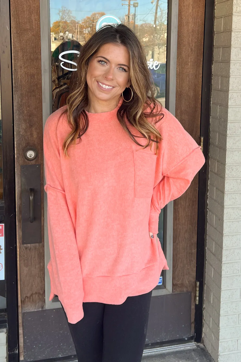 Zenana-Drop Shoulder Oversized Sweater