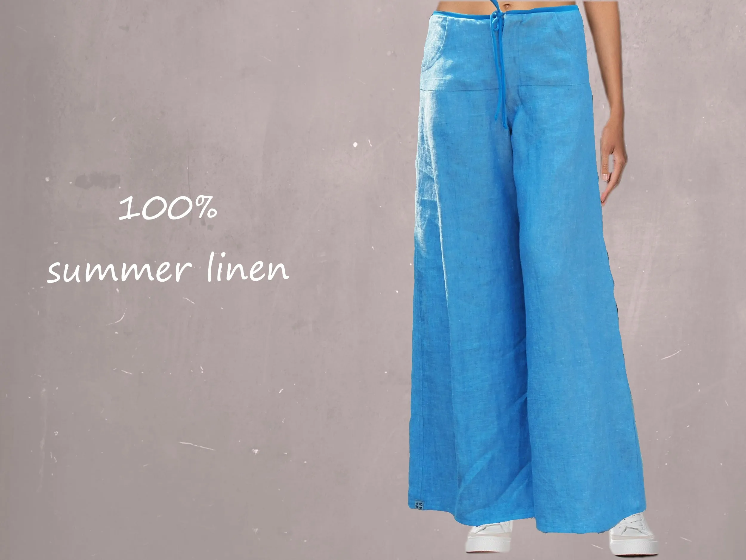 zomerbroek van linnen chambray / summer pants linen chambray